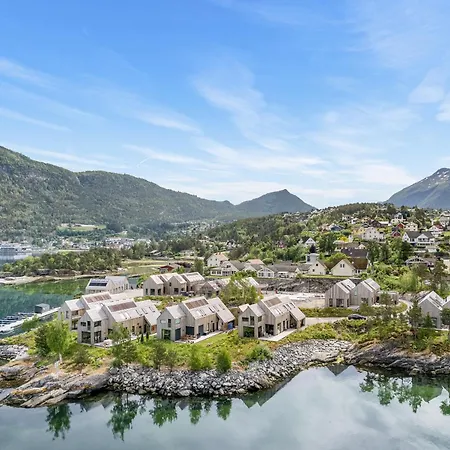 Modern House By The Fjord In Sandane, Nordfjord. Exterior photo