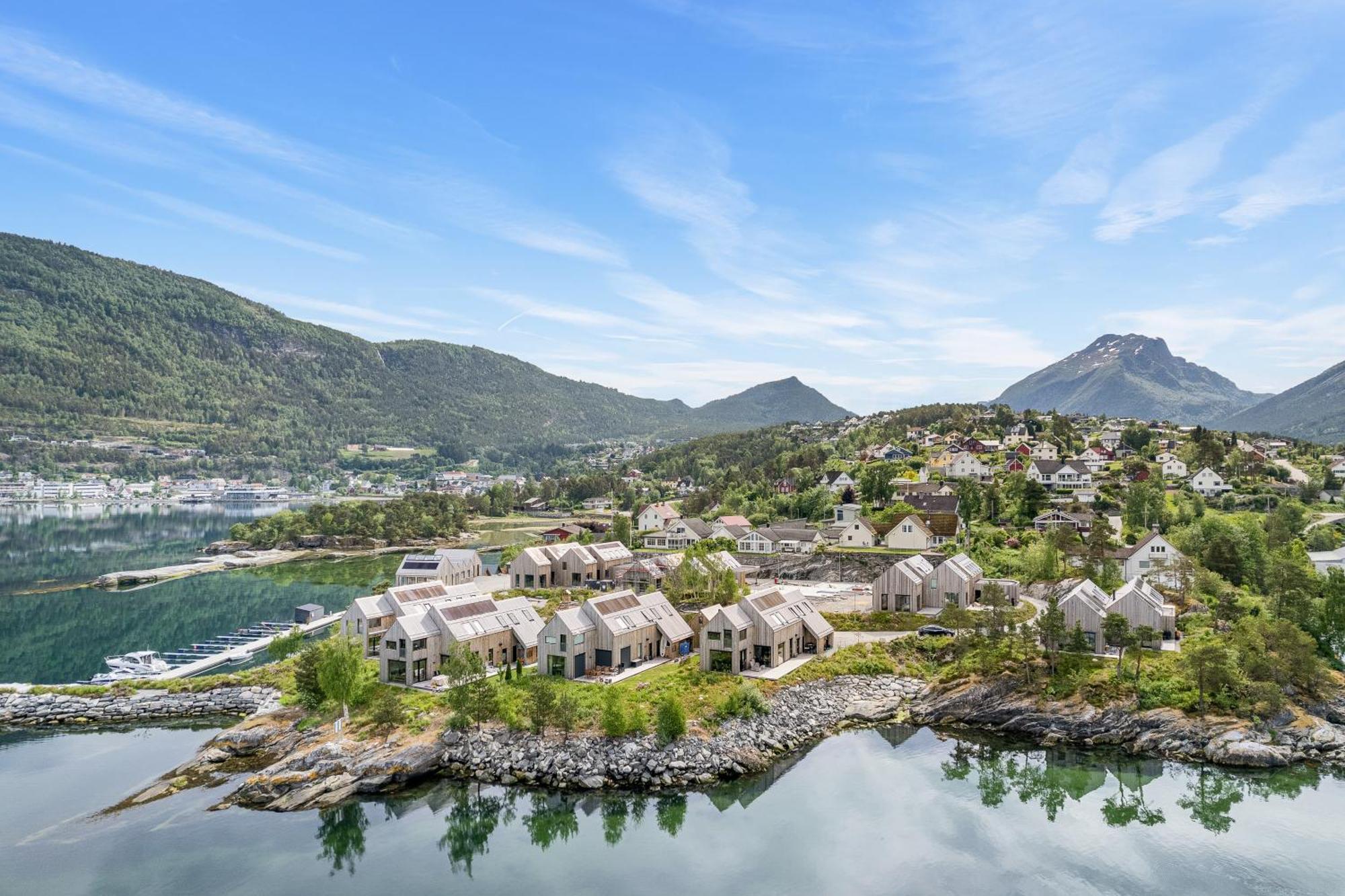 Modern House By The Fjord In Sandane, Nordfjord. Villa