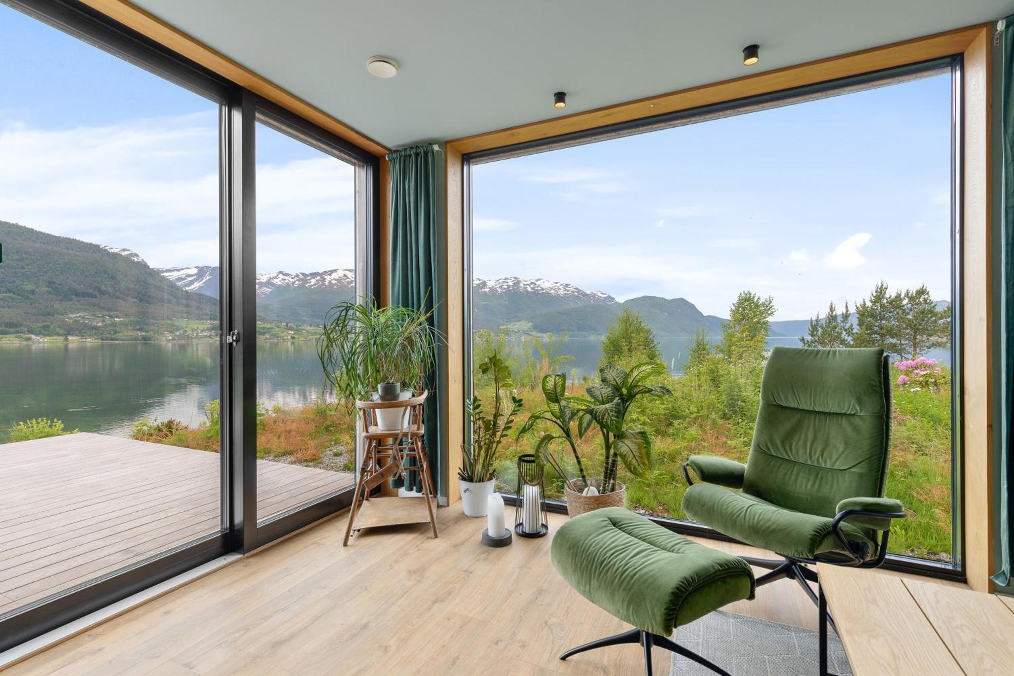 Modern House By The Fjord In Sandane, Nordfjord. *