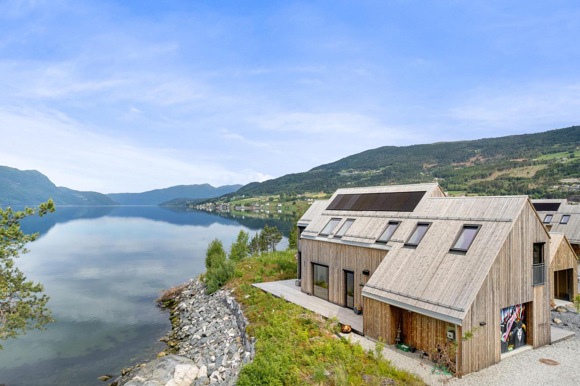 Modern House By The Fjord In Sandane, Nordfjord.